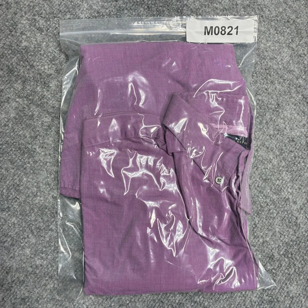 Banana Republic Mens Purple Long Sleeve Button Down Shirt XL Oxford Cloth‎